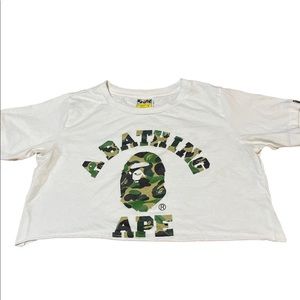 Woman’s Bape cropped tee